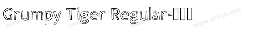 Grumpy Tiger Regular字体转换